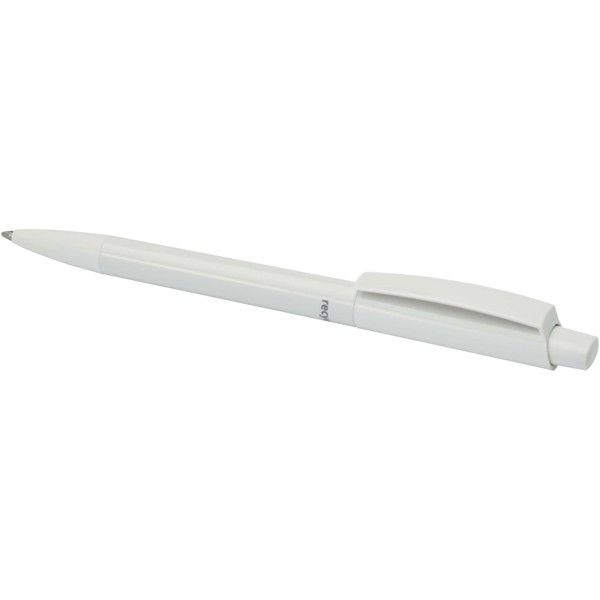 Martha recycled plastic ballpoint pen (blue ink) - White