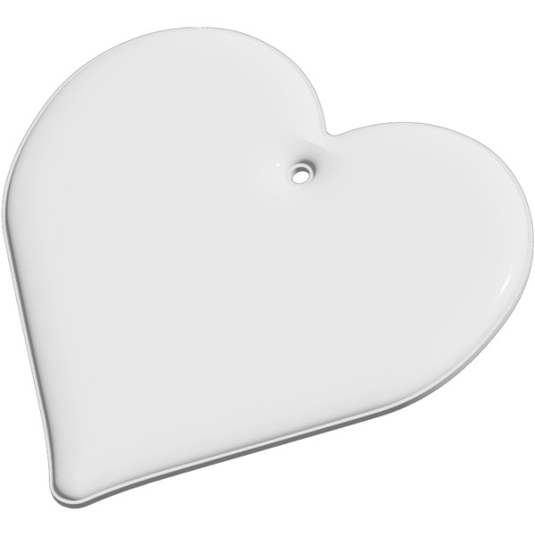 RFX™ H-09 heart reflective PVC hanger - White