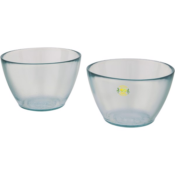 Cuenc 2-piece recycled glass bowl set