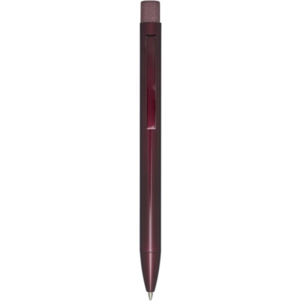 Beatriz recycled brass ballpoint pen (black ink) - Burgundy