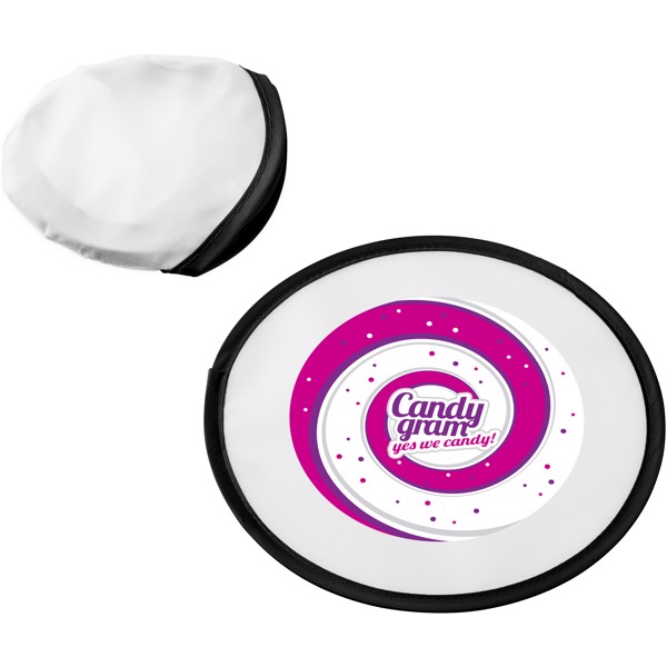Florida frisbee with pouch - White