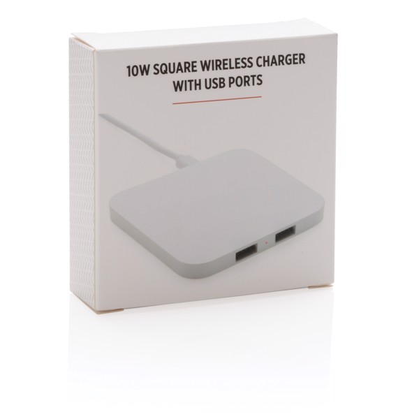 10W Wireless Charger with USB Ports
