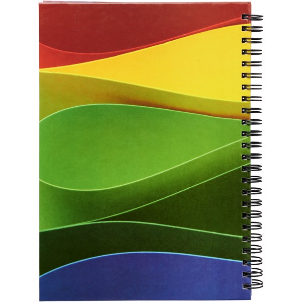Wire-o A5 notebook hard cover - White / Black