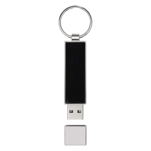 Rectangular light-up USB - Black / Blue / Silver / 1GB