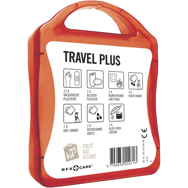 Cestovní lékarnička Travel Plus - Červená s efektem námrazy