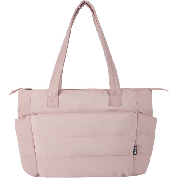 Puffer 15.6" GRS recycled laptop tote bag 18L - Dusty Pink