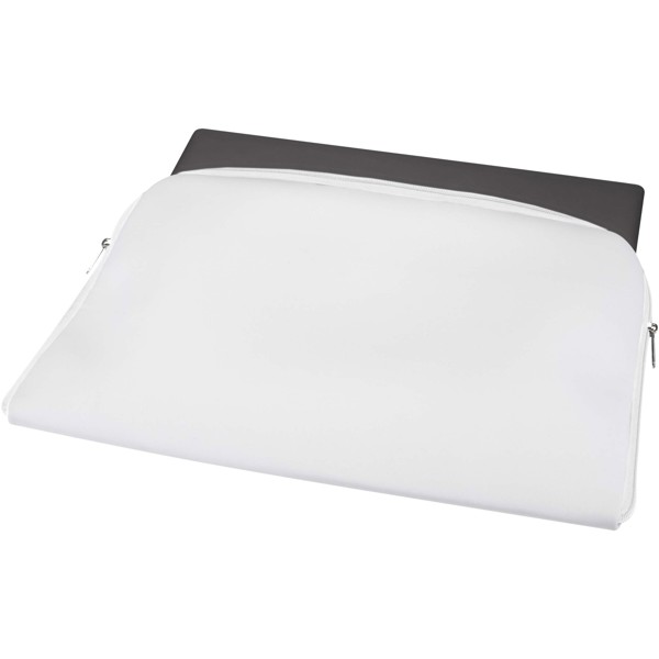 Mila 17\" sublimation laptop sleeve - White / White