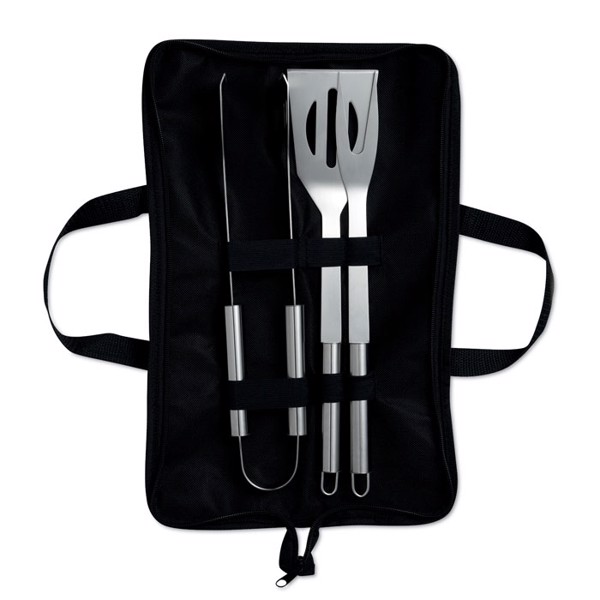 3 Barbecue tools in pouch Shakes