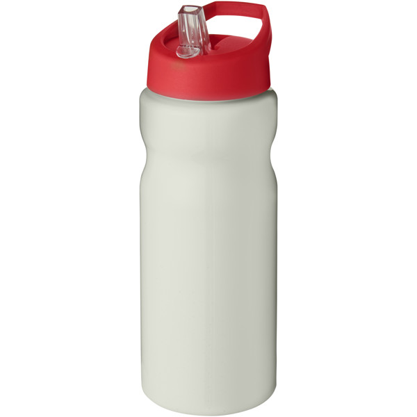 H2O Active® Eco Base 650 ml spout lid sport bottle - Ivory White / Red