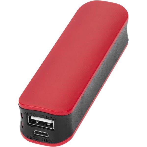 Powerbanka 2000mAh Edge - Červená s efektem námrazy / Černá