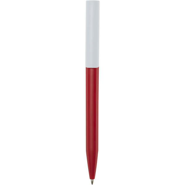 Unix recycled plastic ballpoint pen (blue ink) - Red