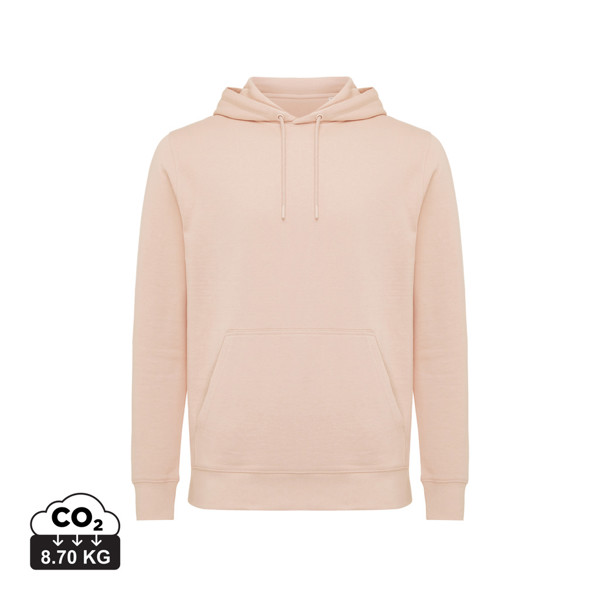 IQONIQ Rila lightweight recycled cotton hoodie - Peach Nectar / XS
