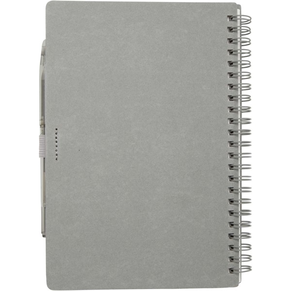 Slate A5 reusable hard cover notebook and pen set (black ink) - Grey