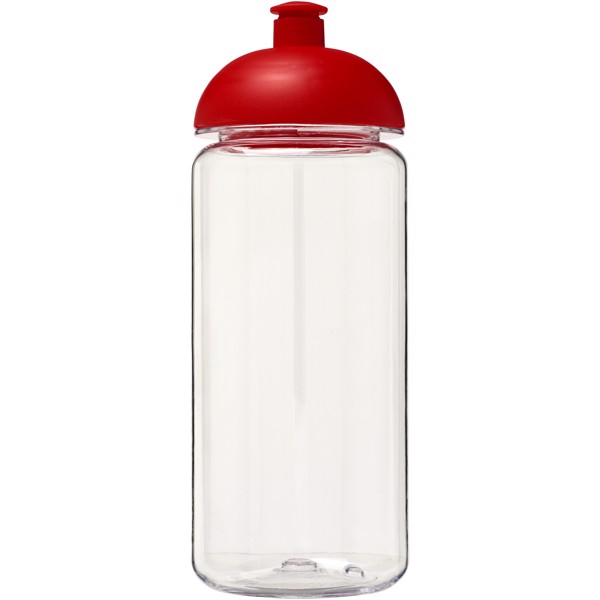 Sportovní láhev s kupolovitým víčkem Octave Tritan™ 600 ml - Průhledná / Červená s efektem námrazy