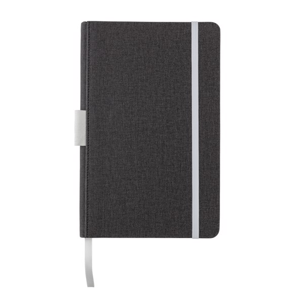 Deluxe A5 notebook with pen holder - White