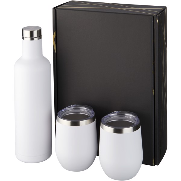 Set de regalo con aislamiento de cobre al vacío “Pinto” y “C - Blanco