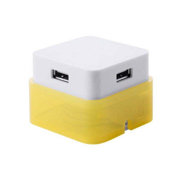 USB Hub Dix - Yellow