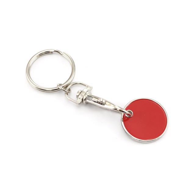 Keyring Coin Euromarket - White