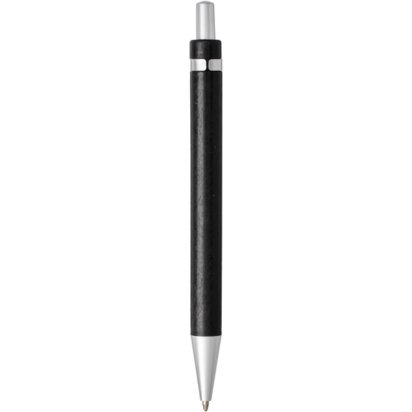 Tidore wheat straw click action ballpoint pen - Solid black