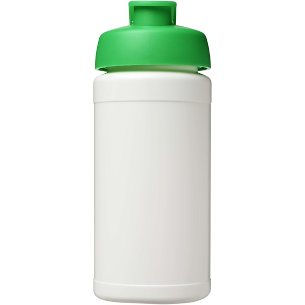 Baseline Rise 500 ml sport bottle with flip lid - White / Green
