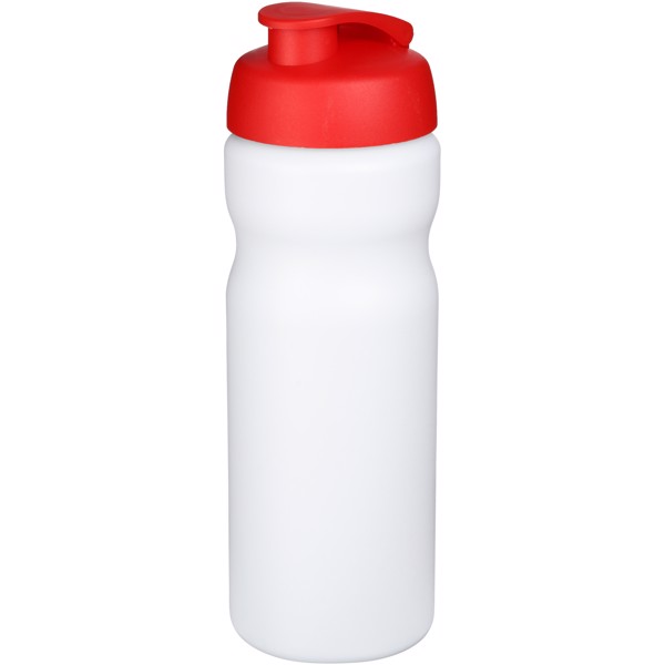 Sportovní láhev s vyklápěcím víčkem Baseline® Plus 650 ml - Bílá / Červená s efektem námrazy