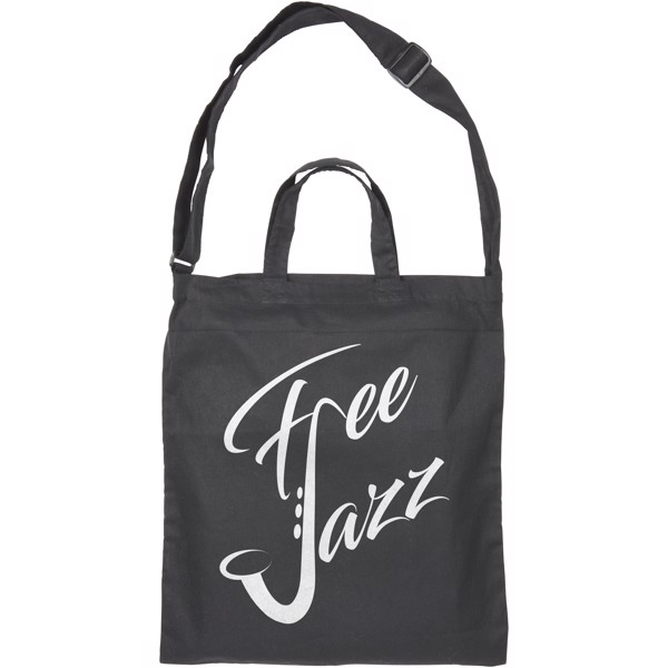 Verona 100 g/m² dual carry cotton tote bag - Solid black