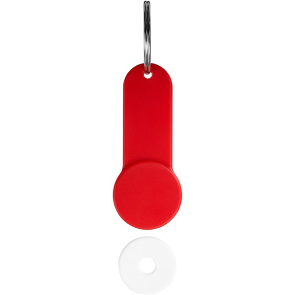 Shoppy coin holder keychain