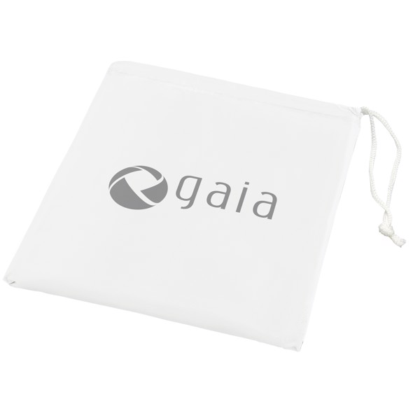 Paulus foldable poncho in pouch - White