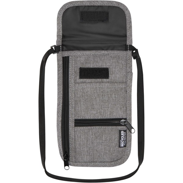 Ross GRS recycled smart travel pouch - Heather Grey