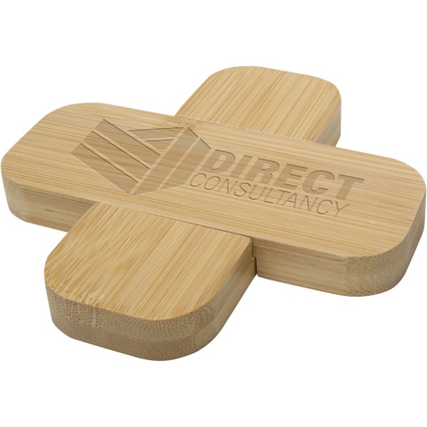 Croc bamboo trivet - small