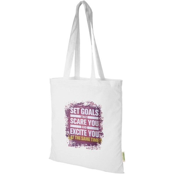 Odisha 140 g/m² OCS organic tote bag 7L - White
