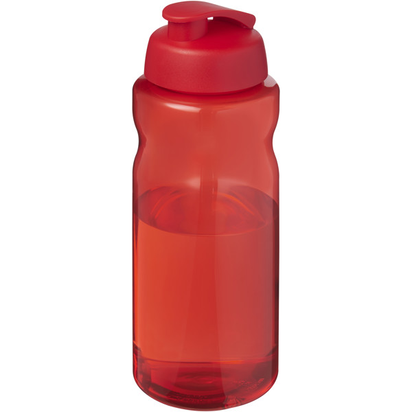 H2O Active® Eco Big Base 1 litre flip lid sport bottle - Red / Red