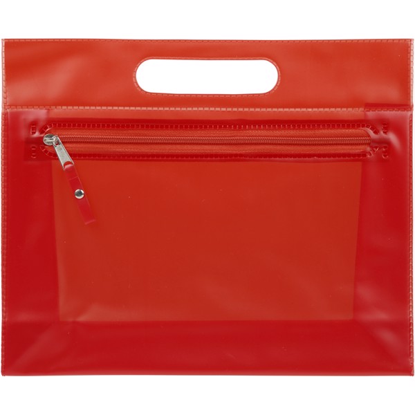 Neceser de PVC transparente "Paulo" - Rojo