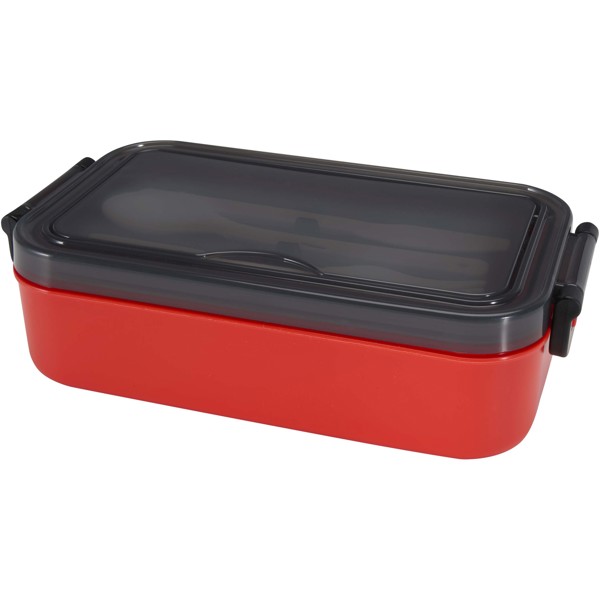 Snappy 1000 ml lunch box and cutlery set - Red