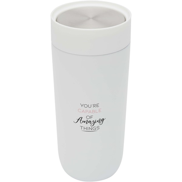 Camden 350 ml RCS certified stainless steel tumbler with ceramic lining - White