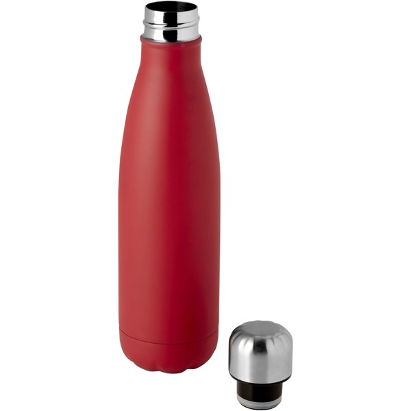 Cove 500 ml RCS certified recycled stainless steel vacuum insulated bottle - Red