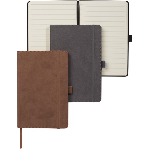 Carbony A5 suede notebook - Solid black