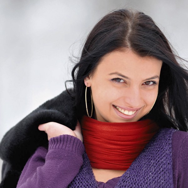 Neck Warmer Cherin - White