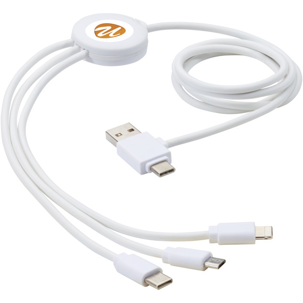 Cable de carga 5 en 1 con aditivo antibacteriano "Pure"