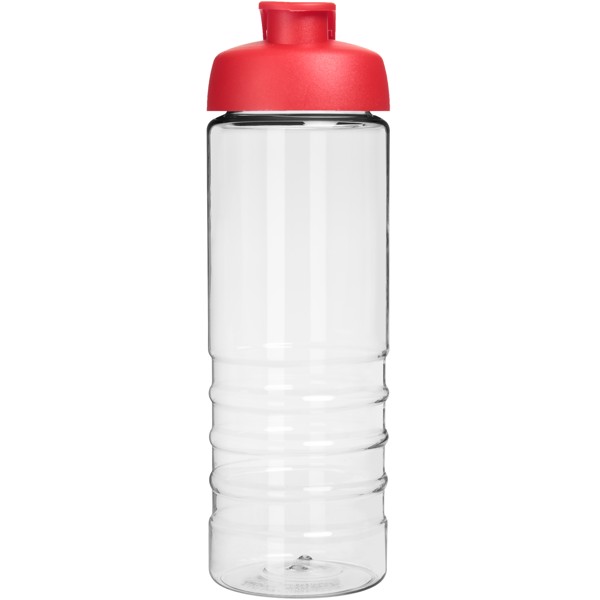 H2O Treble 750 ml sportovní lahev s vyklápěcím víčkem - Průhledná / Červená s efektem námrazy