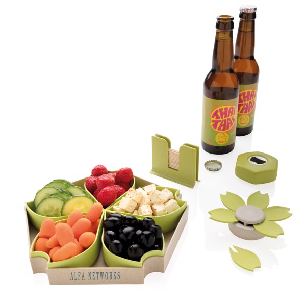 Wheat straw 4pcs kitchen set