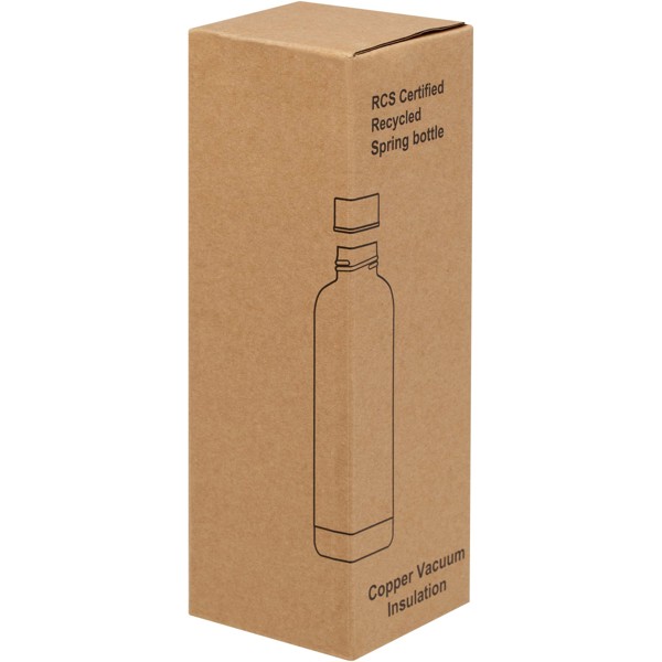 Spring 500 ml RCS certified recycled stainless steel copper vacuum insulated bottle - White