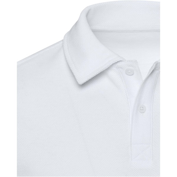 Apollo long sleeve unisex polo - White / 3XS