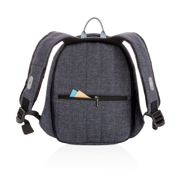 Elle Protective, Anti-theft backpack - Blue / Grey