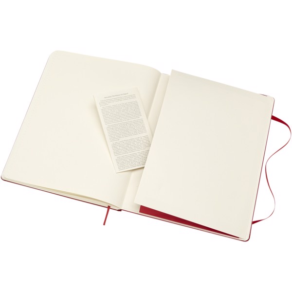 Classic XL hard cover notebook - dotted - Scarlet red