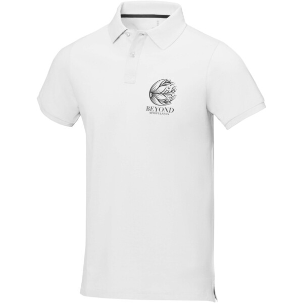 Calgary short sleeve men's polo - White / XS