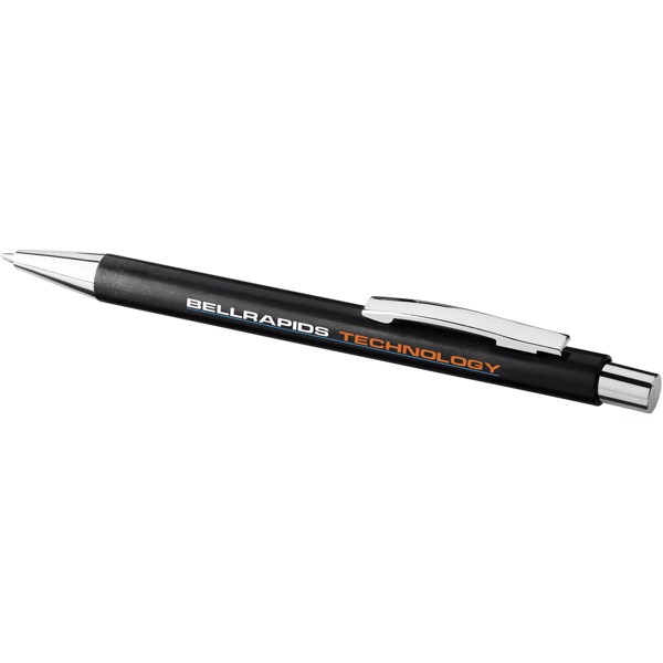 Tual wheat straw click action ballpoint pen - Solid black