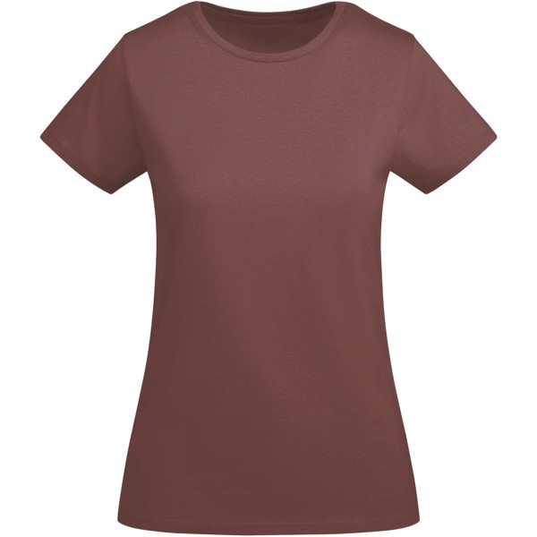 Breda organic cotton short sleeve women's t-shirt - Pale Red / XL