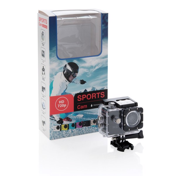 Akční kamera s 11dílným příslušenstvím - Bílá / Černá