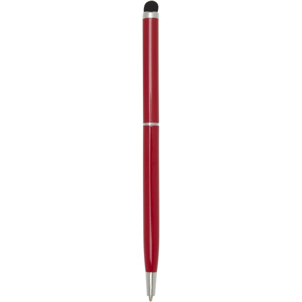 Ore aluminium ballpoint pen with stylus (blue ink) - Red